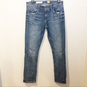 Anthropologie Blue Boyfriend Jeans